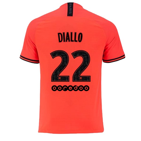 Camiseta Paris Saint Germain NO.22 Diallo 2ª Kit 2019 2020 Naranja